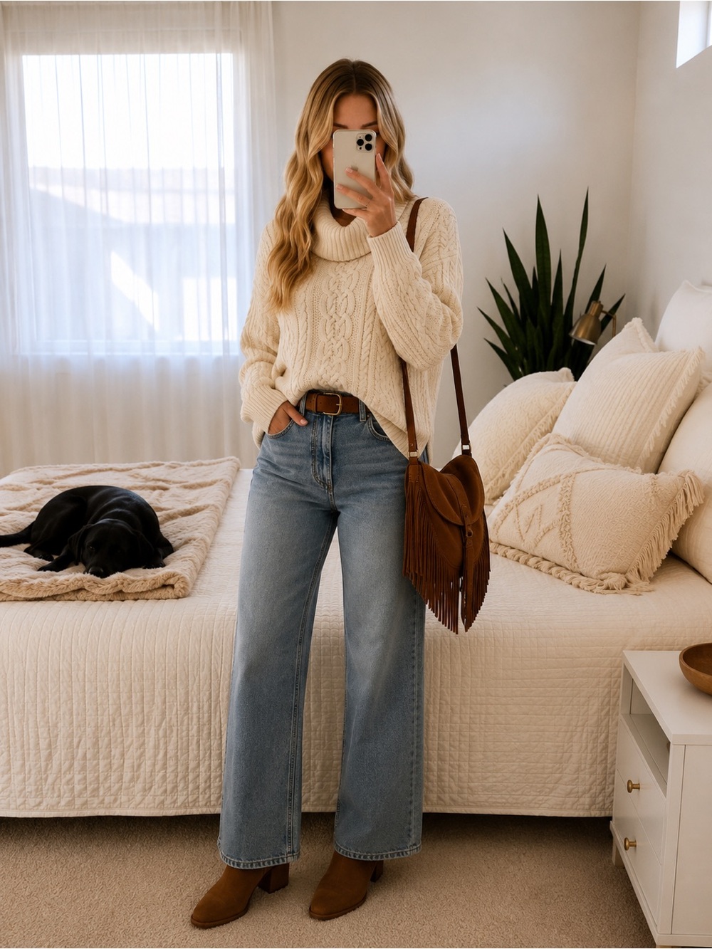 Amazon Essentials Light Blue Wide Leg Jeans